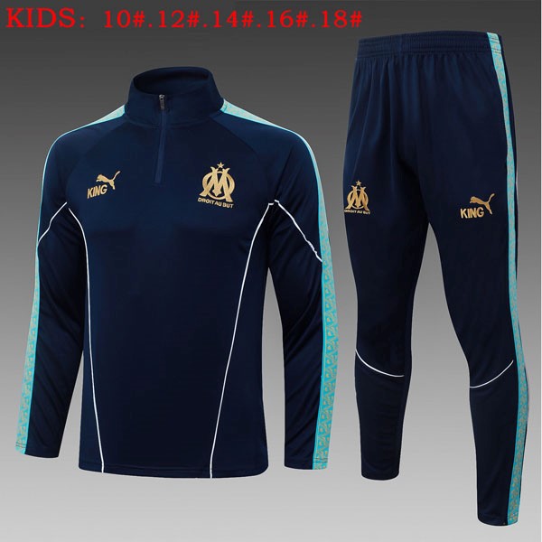 Ninos Sudadera De Training Marsella 2026/27 Azul 3